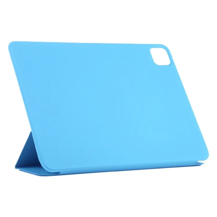 Per iPad Pro 11 (2024) Custodia in Pelle PU Tri-fold Stand Chiusura Magnetica Custodia Tablet - Blu Cielo