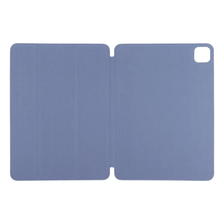 Para iPad Pro 13 (2024) Capa Tri-Fold Stand Fechamento Magnético Capa de Tablet de Couro PU - Roxo