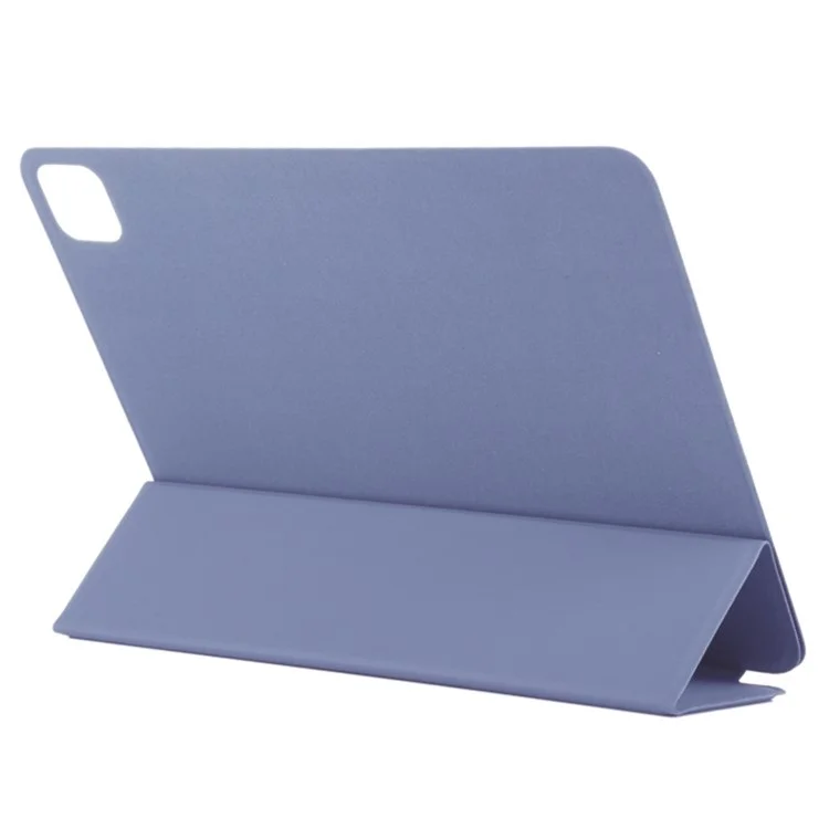 Para iPad Pro 13 (2024) Capa Tri-Fold Stand Fechamento Magnético Capa de Tablet de Couro PU - Roxo