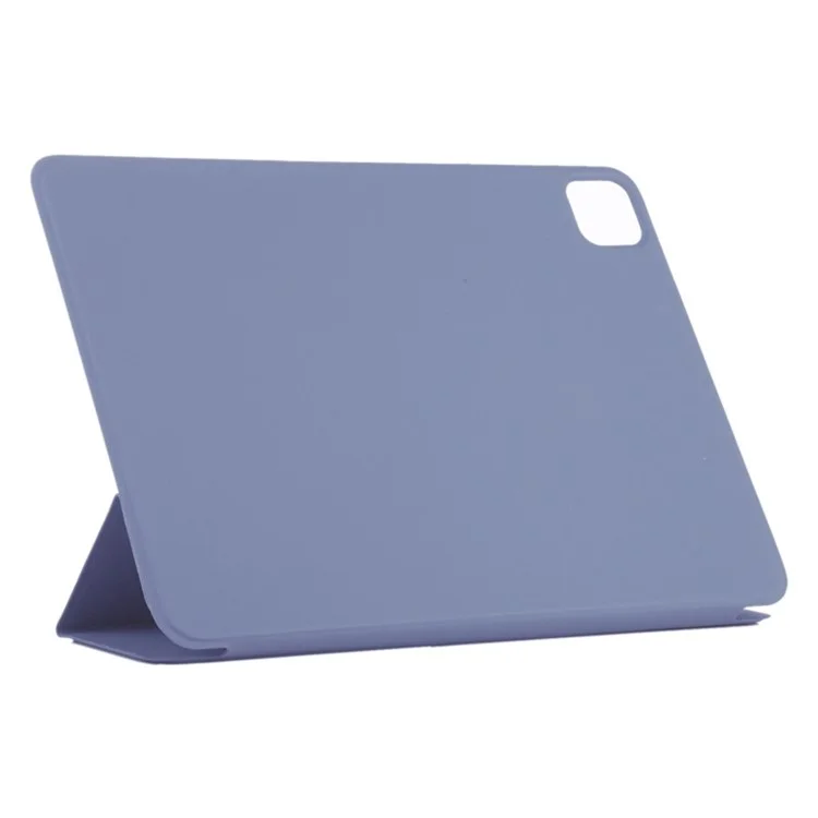Para iPad Pro 13 (2024) Capa Tri-Fold Stand Fechamento Magnético Capa de Tablet de Couro PU - Roxo