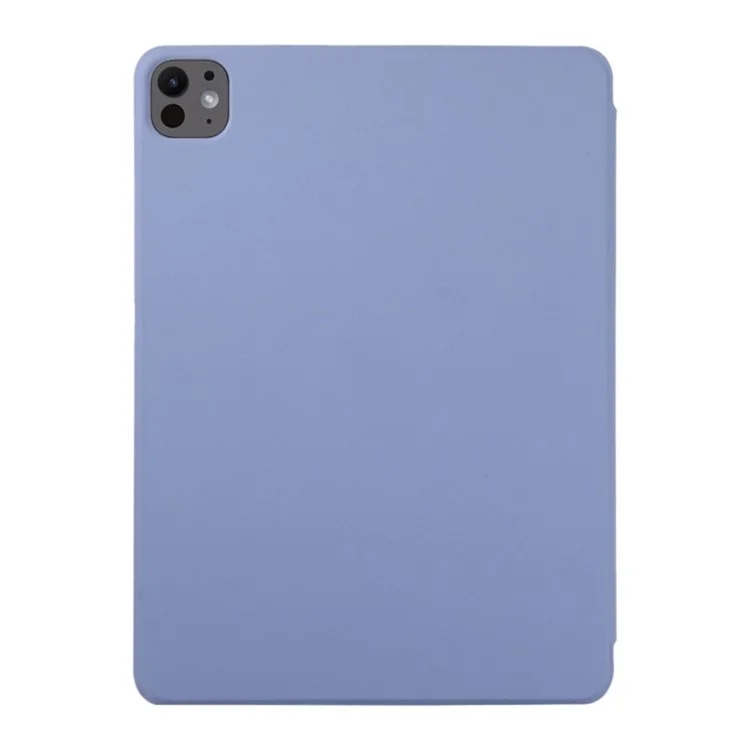 Para iPad Pro 13 (2024) Capa Tri-Fold Stand Fechamento Magnético Capa de Tablet de Couro PU - Roxo