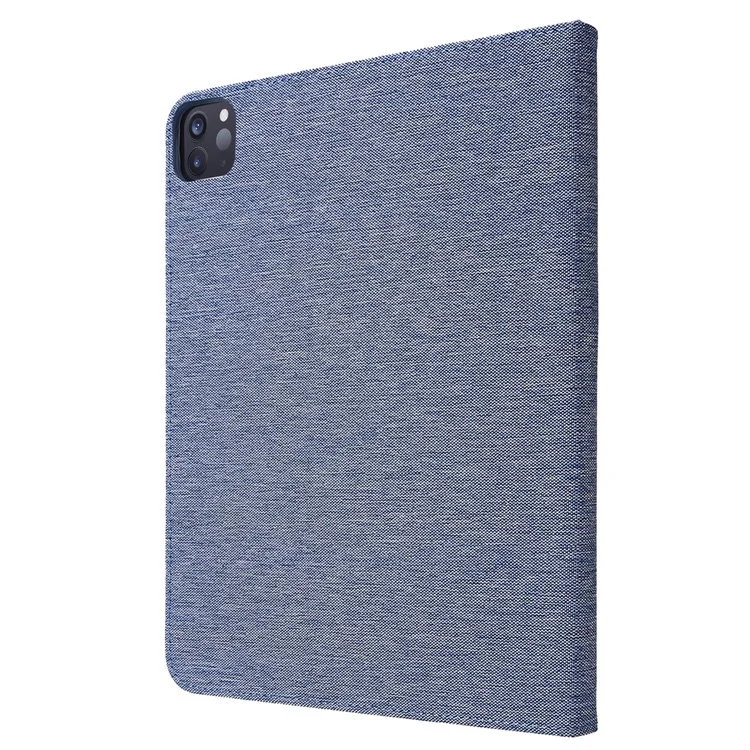 Para iPad Pro 13 (2024) Case Card Slots Stand Leather Tablet Cover with Pen Holder - Azul