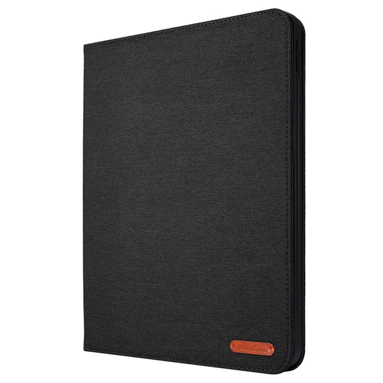 Para iPad Pro 13 (2024) Capa com Slots para Cartões e Suporte de Couro com Suporte para Caneta - Preto