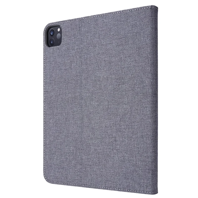For iPad Pro 13 (2025) / 13 (2024) Case Card Slots Stand Leather Tablet Cover with Pen Holder - Grey