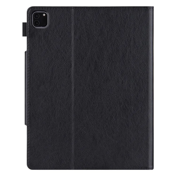 Para iPad Pro 11 (2024) Case Ajustável Stand PU Leather Tablet Cover com Auto Wake / Sleep - Preto