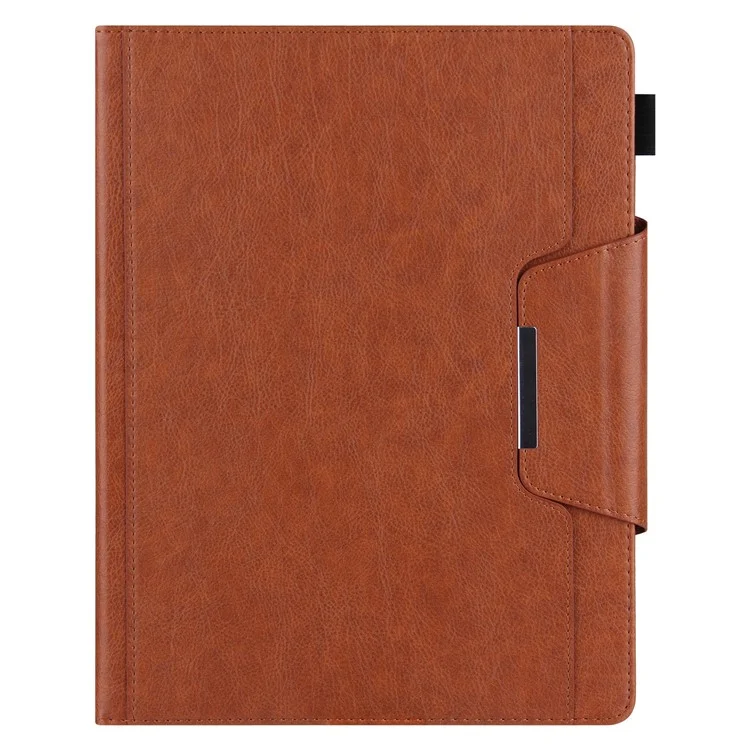 Per iPad Pro 11 (2024) Custodia Supporto Regolabile Custodia in Pelle PU con Risveglio Automatico / Sleep - Marrone