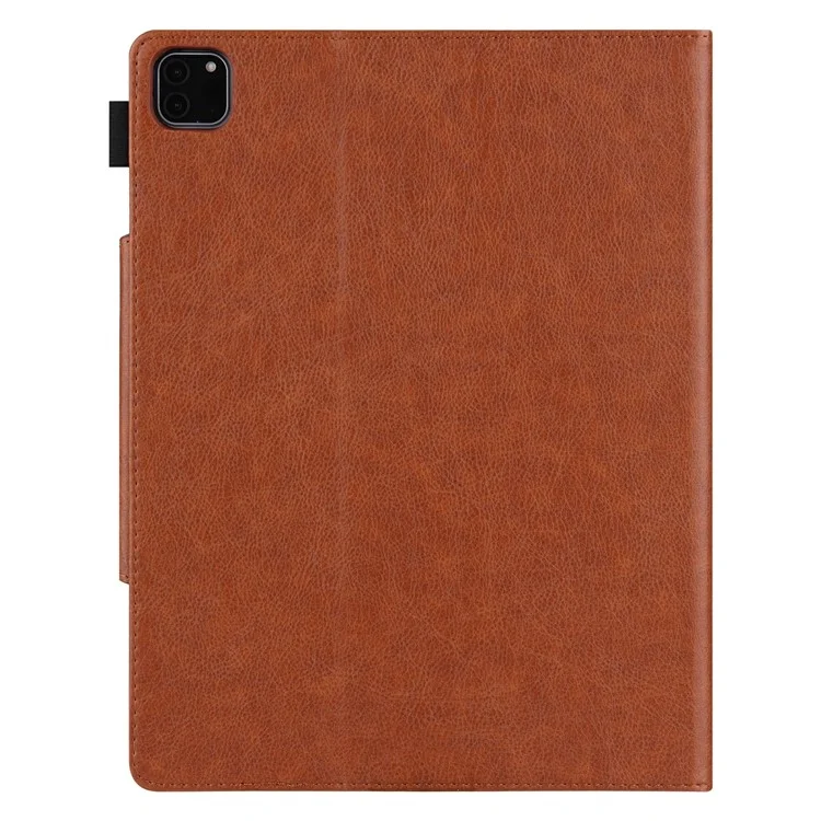 Per iPad Pro 11 (2024) Custodia Supporto Regolabile Custodia in Pelle PU con Risveglio Automatico / Sleep - Marrone