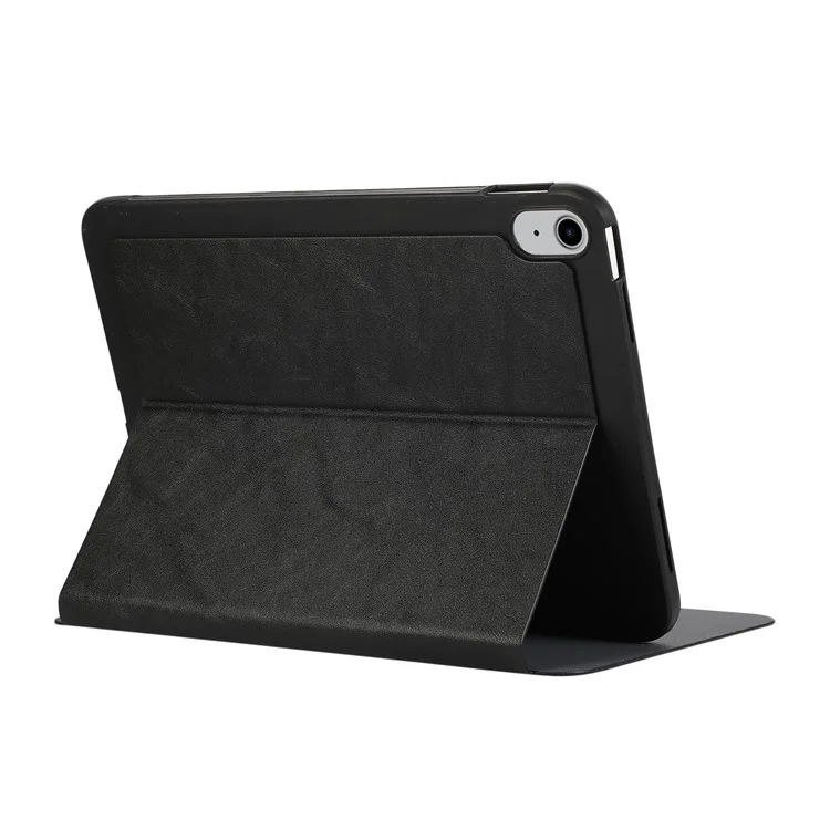 Para iPad Air 11 (2024) Capa com Suporte Couro PU Capa Protetora de Tablet - Preto