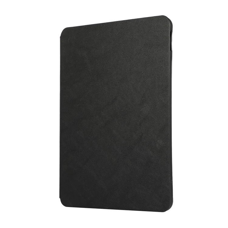For iPad Pro 11 (2024) Case Folding Stand PU Leather + TPU Tablet Cover - Black