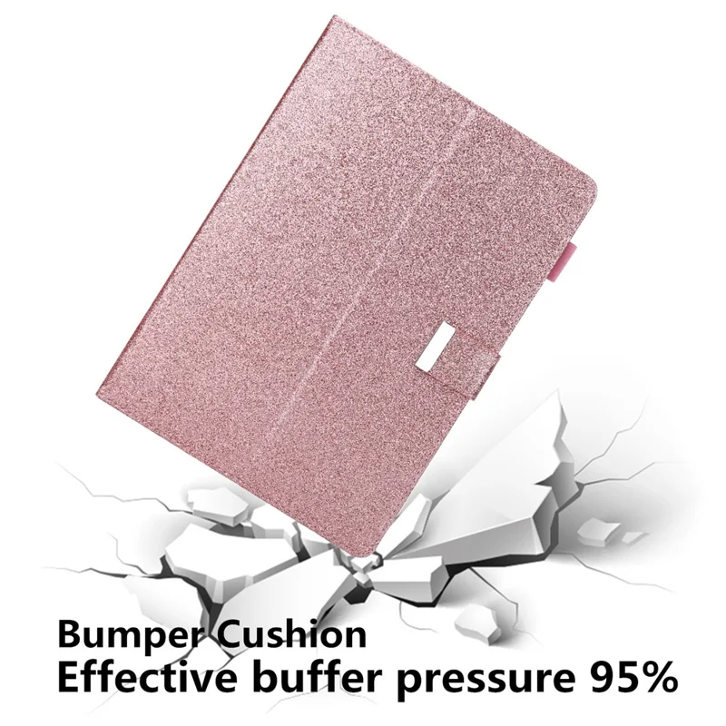 For iPad Pro 11 (2025) / 11 (2024) Case Hand Strap Anti-Drop Leather Smart Tablet Cover - Rose Gold