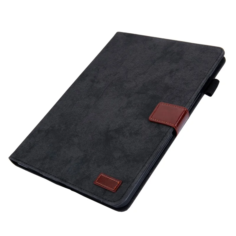 For iPad Pro 11 (2025) / 11 (2024) Case Cloth Texture PU Leather Tablet Cover with Auto Wake / Sleep - Black