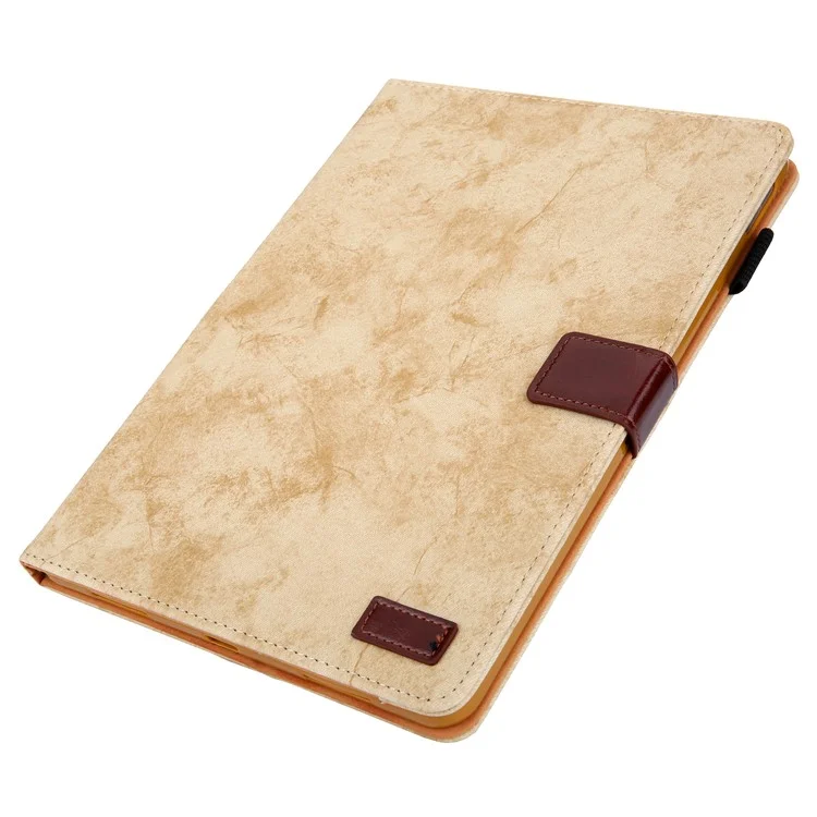 Para iPad Pro 11 (2024) Case Cloth Texture PU Leather Tablet Cover com Auto Wake / Sleep - Amarelo