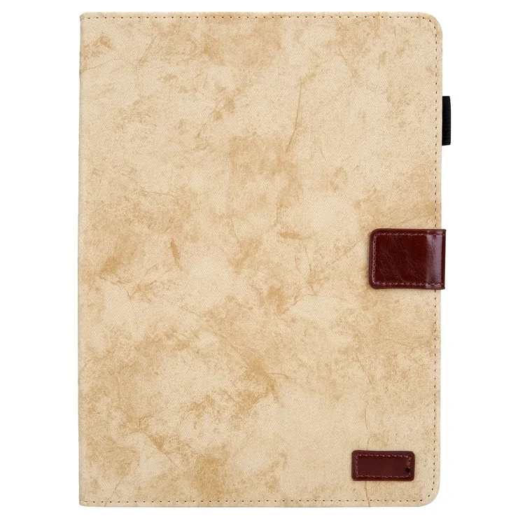 Para iPad Pro 11 (2024) Case Cloth Texture PU Leather Tablet Cover com Auto Wake / Sleep - Amarelo