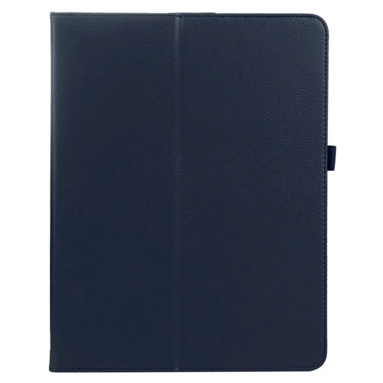 Per iPad Pro 11 (2024) Custodia Bi-Fold Stand PU Pelle Copertura Tablet con Stylus Loop Design - Blu Scuro