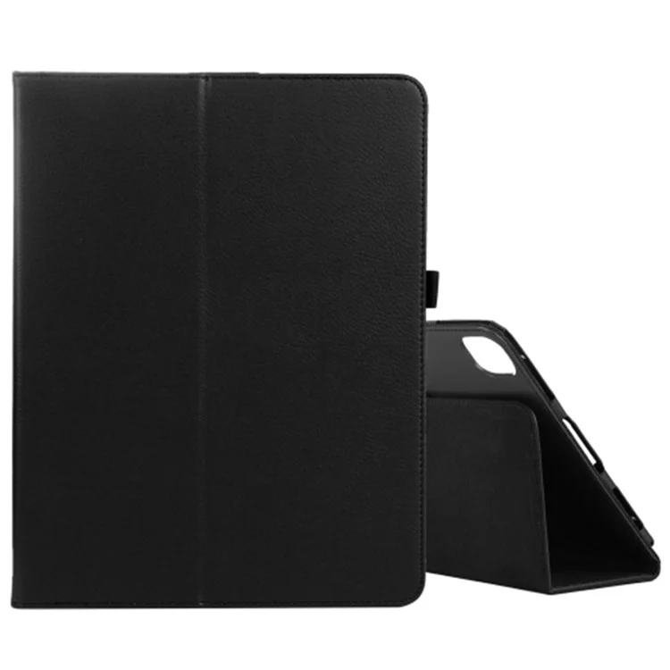 Per iPad Pro 11 (2024) Custodia Bi-Fold Stand PU in Pelle Copertura Tablet con Anello per Stilo - Nero