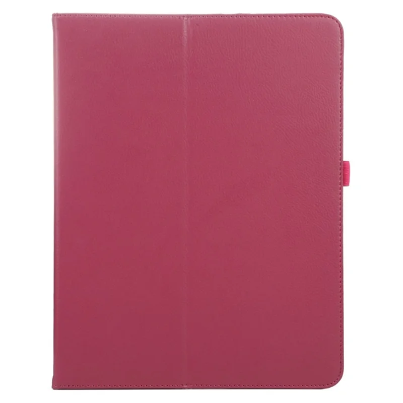 For iPad Pro 13 (2025) / 13 (2024) Case Bi-Fold Stand Leather Tablet Cover Litchi Texture - Rose
