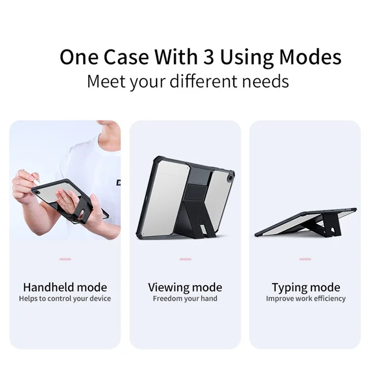 Bulk Buy XUNDD For Samsung Galaxy Tab A9+ Case Shockproof TPU + PC Tablet Cover with Leather Kickstand