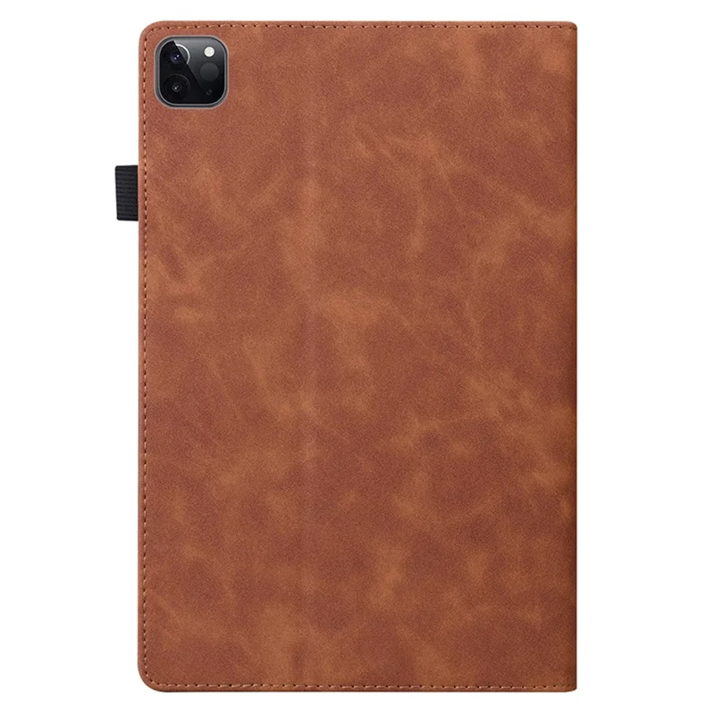 For iPad Pro 11 (2025) / 11 (2024) Case Card Slot PU Leather Stand Tablet Cover - Brown