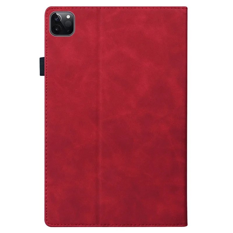 For iPad Pro 11 (2025) / 11 (2024) Case Card Slot PU Leather Stand Tablet Cover - Red