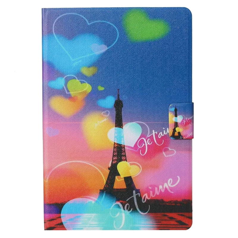 Für iPad Pro 11 (2024) Case Pattern Leather Folio Stand Tablet Cover mit Kartenfach - Iron Tower