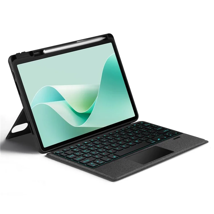 For Huawei MatePad 11.5 S Leather Case + Bluetooth-compatible Keyboard with Backlight Trackpad