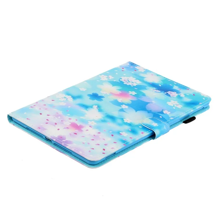 Para iPad Pro 11 (2024) Capa com Padrão de Couro PU Capa de Tablet com Suporte para Lápis - Petal Rain