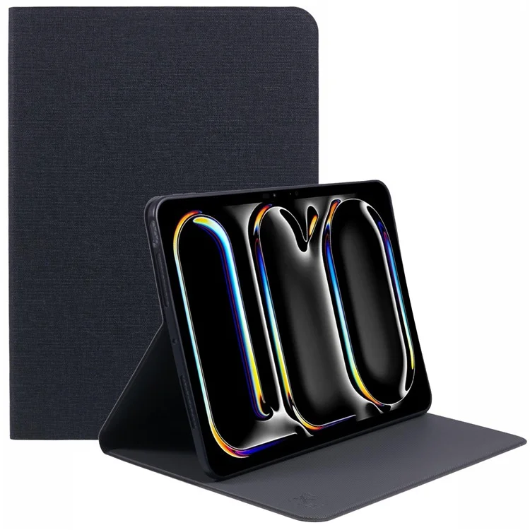 X-LEVEL Para iPad Pro 11 (2024) Capa TPU+PU Leather Full Wrapped Protection Tablet Cover Stand Cover Shell - Preto