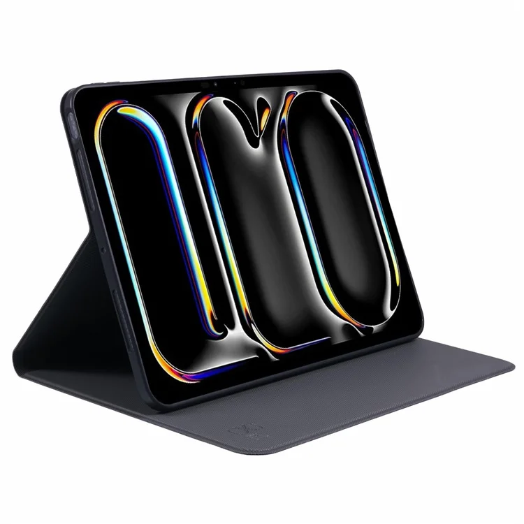 X-LEVEL Para iPad Pro 11 (2024) Capa TPU+PU Leather Full Wrapped Protection Tablet Cover Stand Cover Shell - Preto