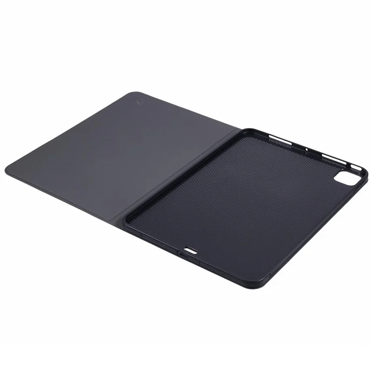 X-LEVEL Para iPad Pro 11 (2024) Capa TPU+PU Leather Full Wrapped Protection Tablet Cover Stand Cover Shell - Preto