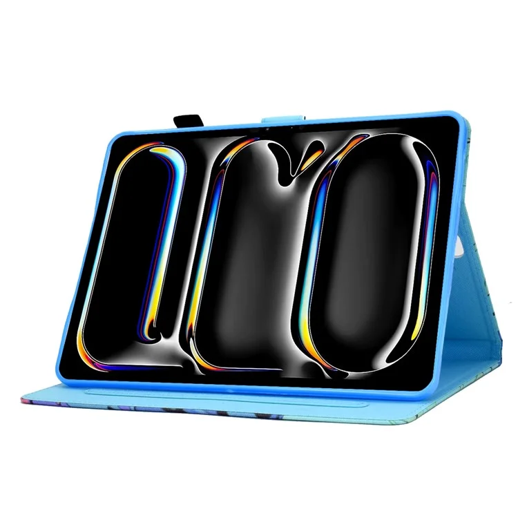 Para iPad Pro 11 (2024) Capa Protetora de Couro com Suporte e Porta-Cartões à Prova de Choque - Corgi