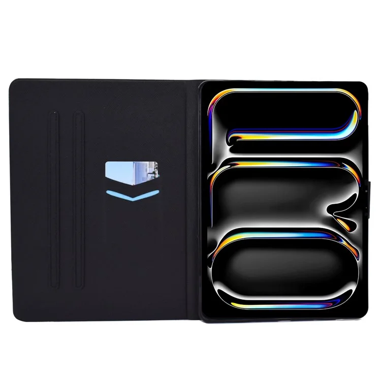 Capa A1 para iPad Pro 11 (2024) Suporte para Cartões Anti-Queda Capa de Couro de Tablet - Nunca pare de sonhar