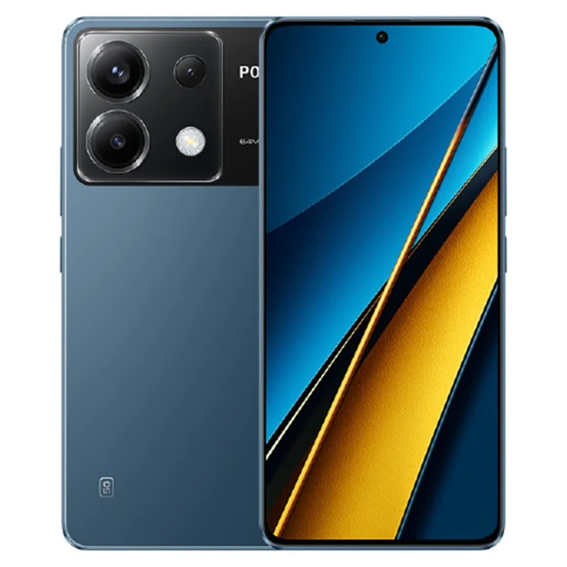 Xiaomi Poco X6 5G 12 Gb+256 gb 6,67 Zoll AMOLED 64MP Kamera Smartphone Snapdragon 7s Gen 2, EU -version - Blau