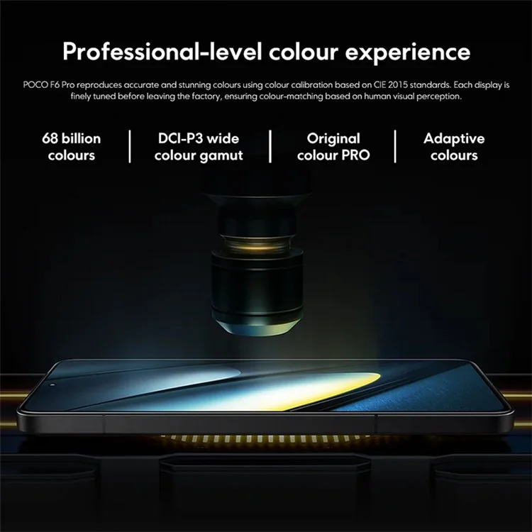 XIAOMI Poco F6 Pro 5G 12GB+512GB, display AMOLED da 6,67 pollici, Snapdragon 8 Gen 2, fotocamera da 50MP, versione EU, smartphone Android 5G - Nero