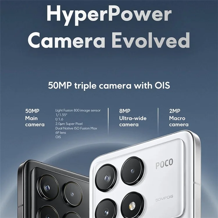 XIAOMI Poco F6 Pro 5G 12GB+512GB, display AMOLED da 6,67 pollici, Snapdragon 8 Gen 2, fotocamera da 50MP, versione EU, smartphone Android 5G - Nero
