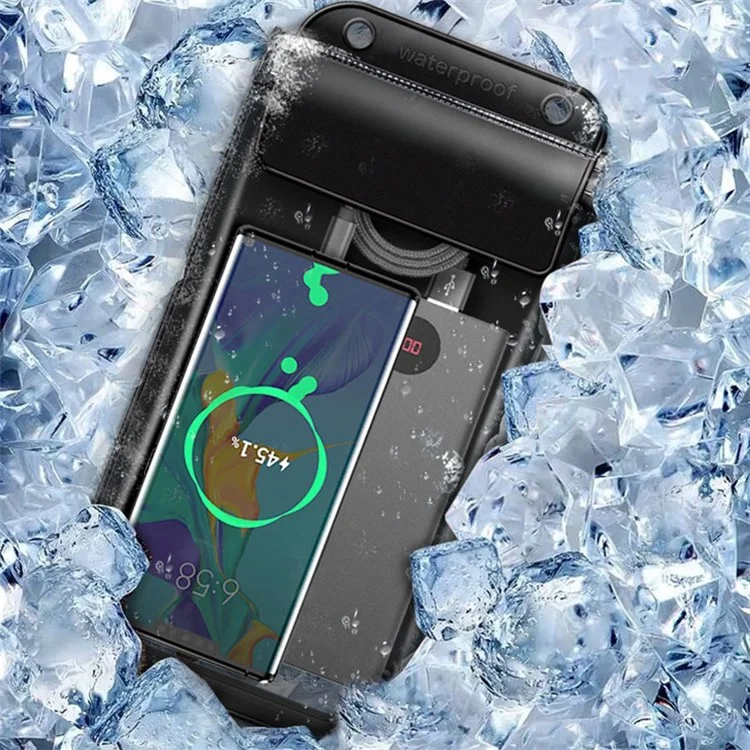 Herbst-Winter Kältebeständige Handytasche IPX8 Wasserdicht Touchscreen Handy Aufbewahrungstasche, Größe S