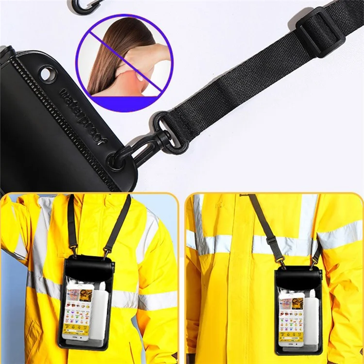Autumn Winter Low Temperature Resistant IPX8 Waterproof Touch Screen Mobile Phone Bag, Size L