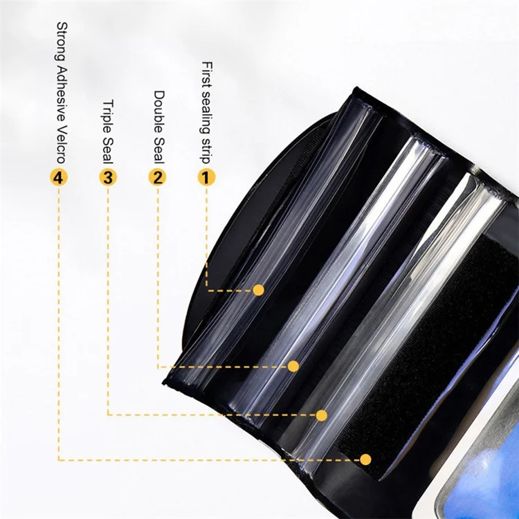 Autumn Winter Low Temperature Resistant IPX8 Waterproof Touch Screen Mobile Phone Bag, Size L