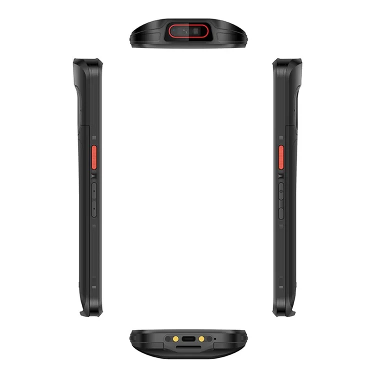 UNIWA NR6503 Smartphone Android 13 5G da 6,52 pollici con lettore di codici QR, supporto NFC, 8GB+128GB - Nero / Spina EU