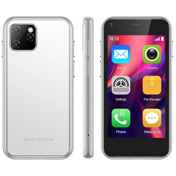 SOYES XS11 3G Mini Smart Phone 2MP Rear Camera 2.5-inch Android 8.1 Mobile Phone, 2GB+16GB - White