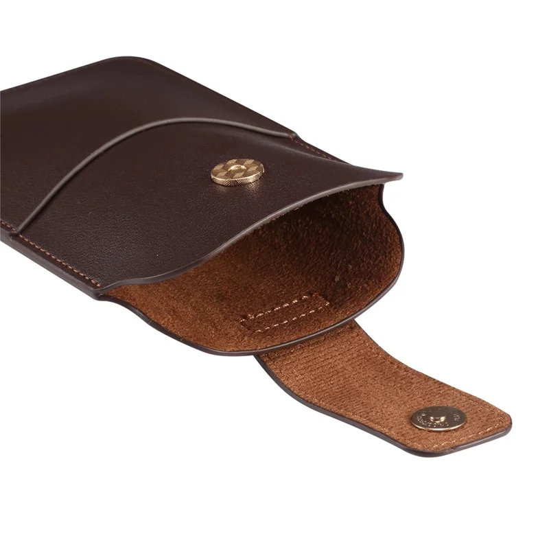 6.7-6.9 Inch Universal Phone Storage Pouch Microfiber Leather Waist Bag, Size L - Coffee