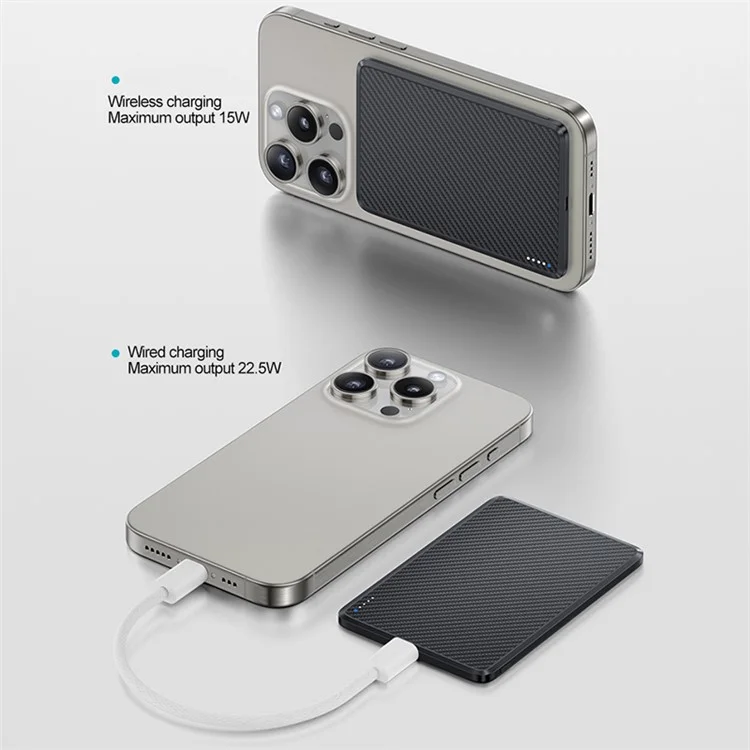 BENKS MP16 Magnetisches Powerbank 10000mAh Handyladegerät Externe Batterie