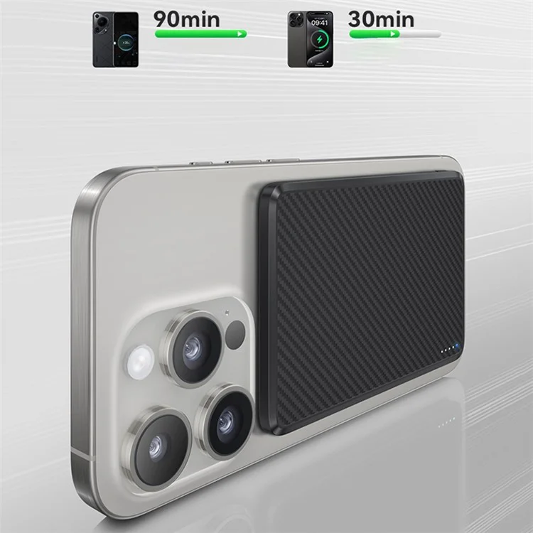 BENKS MP16 Magnetisches Powerbank 10000mAh Handyladegerät Externe Batterie