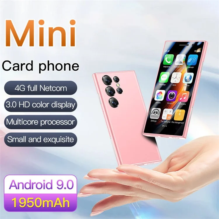 SOYES S23 Pro 4G Version Mini Smartphone 2GB+16GB Dual SIM 3.0 inch 1950mAh - Pink