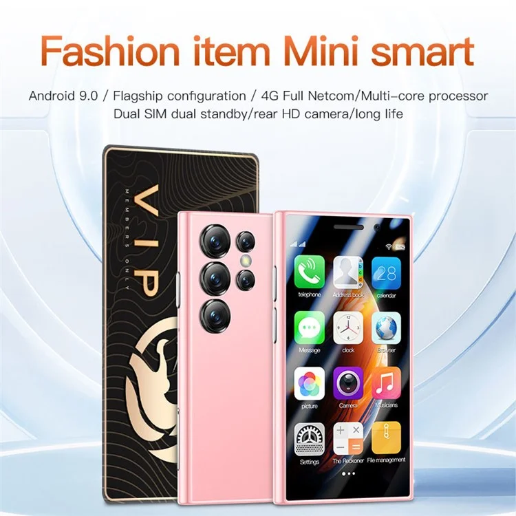 SOYES S23 Pro 4G Version Mini Smartphone 2GB+16GB Dual SIM 3.0 inch 1950mAh - Pink