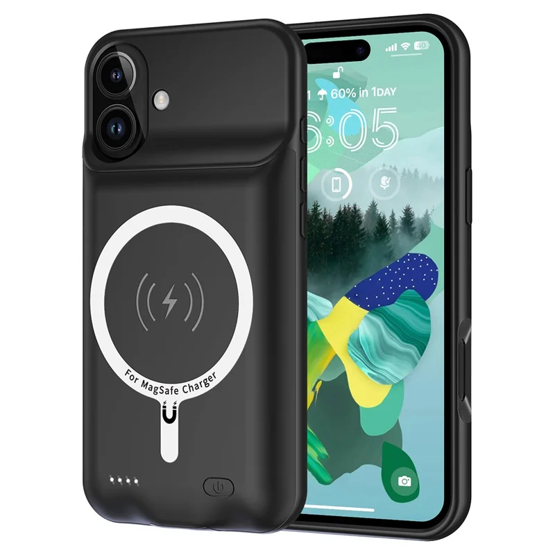 A19 For iPhone 16 Portable Charger Case 7000mAh Power Bank Compatible with MagSafe