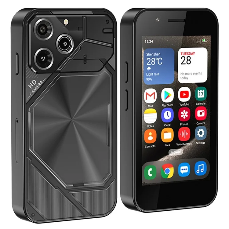 SERVO KING3000 3.0-inch Android Mini Smartphone 2GB+16GB Dual SIM Cards, 3G WCDMA, Face Unlock - Black