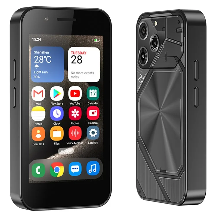 SERVO KING3000 3.0-inch Android Mini Smartphone 2GB+16GB Dual SIM Cards, 3G WCDMA, Face Unlock - Black