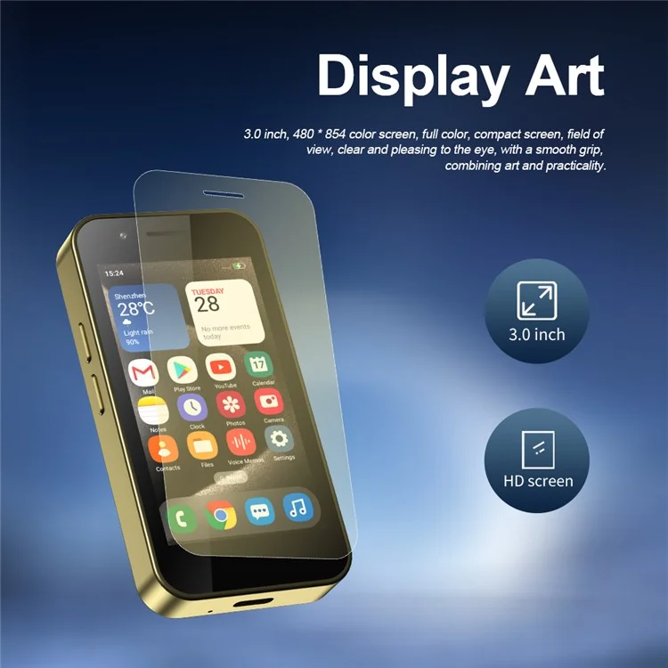 SERVO KING3000 3.0-inch Android Mini Smartphone 2GB+16GB Dual SIM Cards, 3G WCDMA, Face Unlock - Black