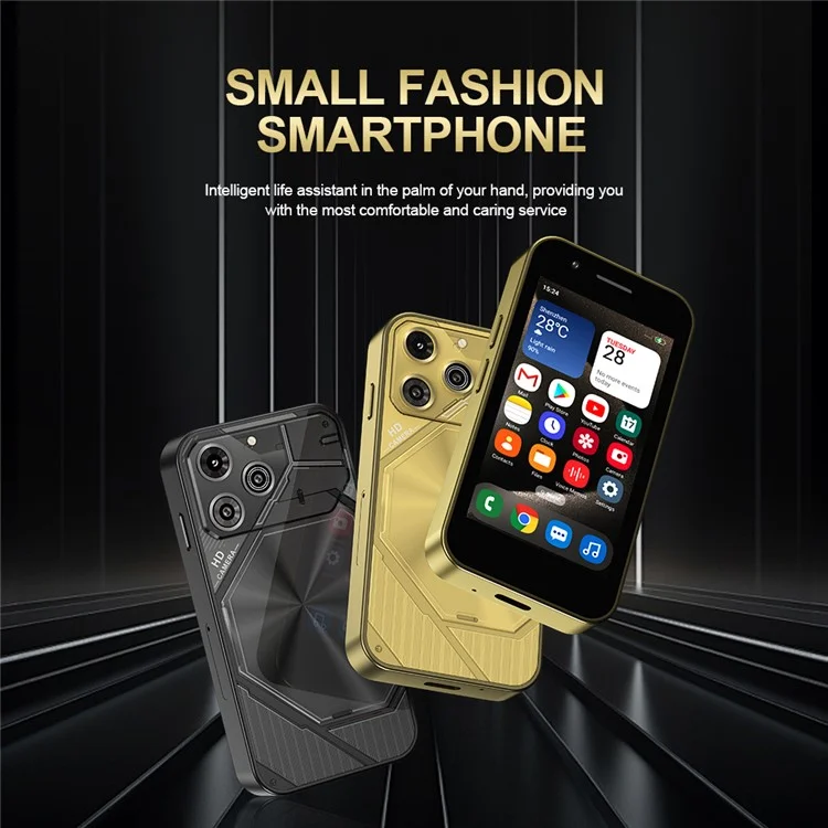 SERVO KING3000 3.0-inch Android Mini Smartphone 2GB+16GB Dual SIM Cards, 3G WCDMA, Face Unlock - Black