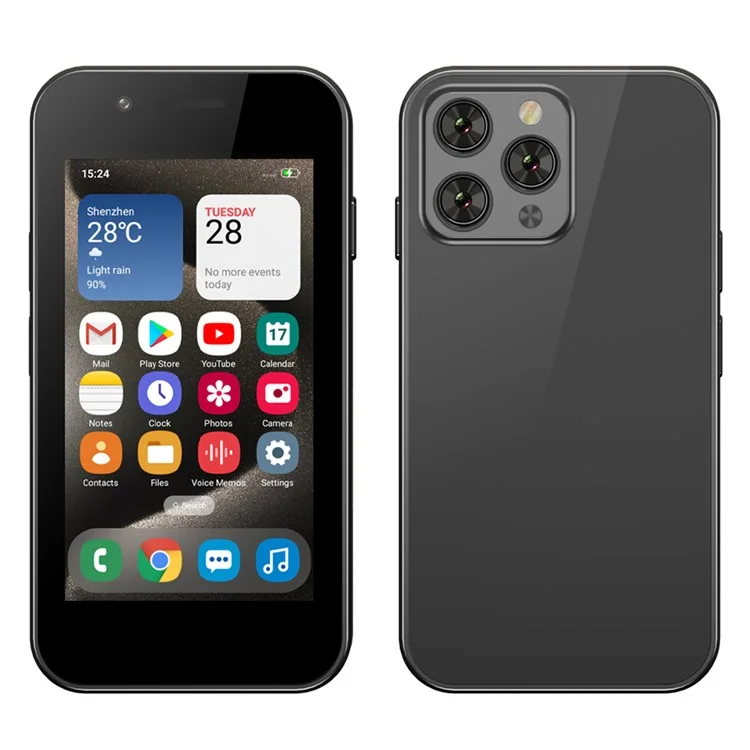 SERVO KING1000 3.0-inch Smartphone 2+16GB Dual SIM 5MP Camera 3G Mini Cellphone - Black